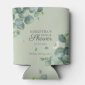 Eukalyptus Greenery Watercolor Brautparty Dosenkühler (Rückseite)