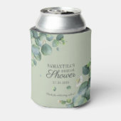 Eukalyptus Greenery Watercolor Brautparty Dosenkühler (Kanne Rückseite)