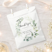 Eukalyptus Greenery Watercolor - Danke für Ihre Ho Geschenktütchen (Ausgeschnitten)