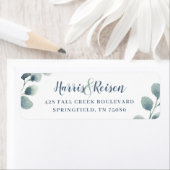 Eukalyptus Greenery Watercolor Foliage Dusty Blue (Insitu)