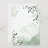 Eukalyptus Greenery Watercolor Hochzeit Einladung (Rückseite)