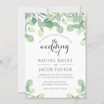 Eukalyptus Greenery Watercolor Wedding