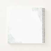 Eukalyptus Greenery Watercolor Wedding Gästebuch Notizblock (Rückseite)