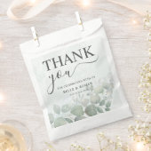 Eukalyptus Greenery Watercolor Wedding Geschenktütchen (Ausgeschnitten)