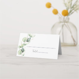 Eukalyptus Greenery Watercolor Wedding Platzkarte