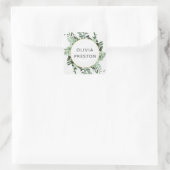 Eukalyptus Greenery Watercolor Wedding Sticker (Tasche)