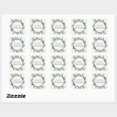 Eukalyptus Greenery Watercolor Wedding Sticker (Blatt)