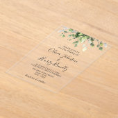 Eukalyptus Greenery Wedding Acryleinladungen (Ablage )