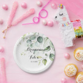 Eukalyptus Greenery Wedding Cake Pappteller (Party)