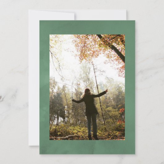 Eukalyptus Greenery Wedding Celebration of Life Ankündigung (Rückseite)