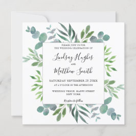 Eukalyptus Greenery Wedding Einladung
