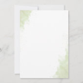 Eukalyptus Greenery Wedding Einladung (Rückseite)