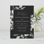 Eukalyptus Greenery Wedding Einladung (Stehend Vorderseite)