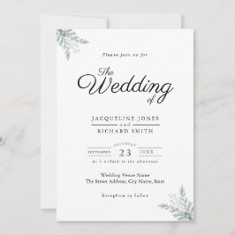 Eukalyptus Greenery Wedding Einladung