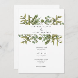 Eukalyptus Greenery Wedding Einladung