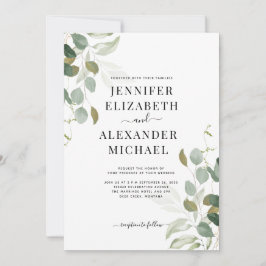 Eukalyptus Greenery Wedding Einladung