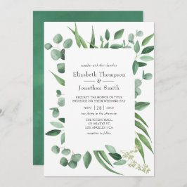 Eukalyptus Greenery Wedding Einladung