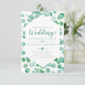 Eukalyptus Greenery Wedding Einladung Envelope SMA (Stehend Vorderseite)