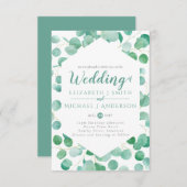 Eukalyptus Greenery Wedding Einladung Envelope SMA (Vorne/Hinten)