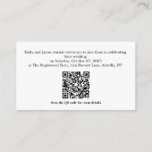 Eukalyptus Greenery Wedding Enclosure Card mit QR Begleitkarte (Rückseite)