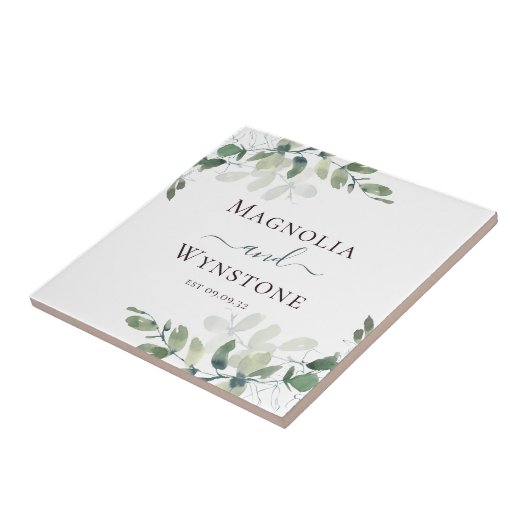 Eukalyptus Greenery Wedding Fliese (Seite)