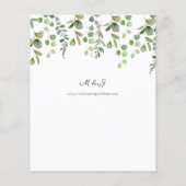 Eukalyptus Greenery Wedding Flyer (Hinten)