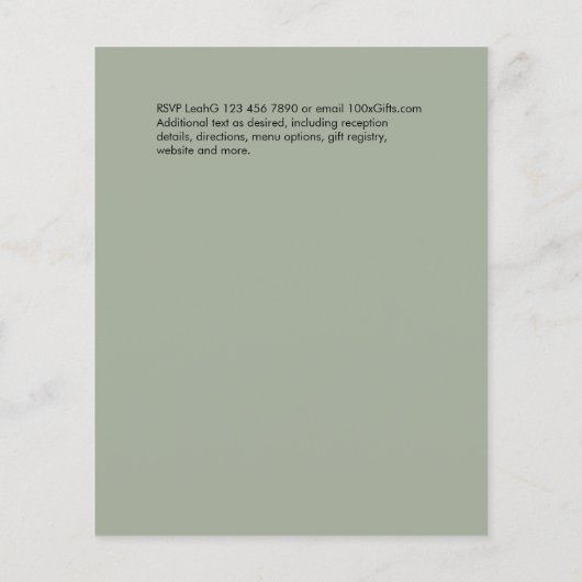 Eukalyptus Greenery Wedding Foliage (Rückseite)