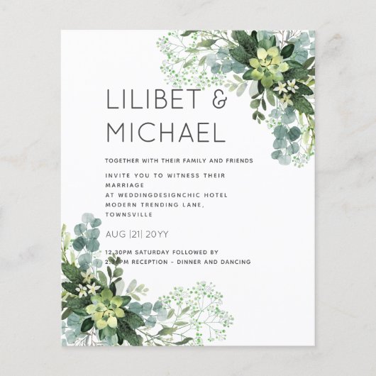 Eukalyptus Greenery Wedding Foliage (Vorderseite)