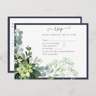 Eukalyptus Greenery Wedding Foliage Postca Postkarte