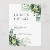 Eukalyptus Greenery Wedding Foliage Postkarte (Vorderseite)
