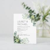 Eukalyptus Greenery Wedding Foliage Postkarte (Stehend Vorderseite)