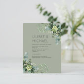 Eukalyptus Greenery Wedding Foliage Postkarte (Stehend Vorderseite)