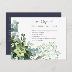 Eukalyptus Greenery Wedding Foliage Postkarte