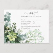 Eukalyptus Greenery Wedding Foliage Postkarte (Vorderseite)