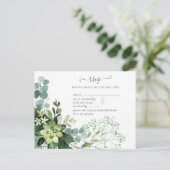 Eukalyptus Greenery Wedding Foliage Postkarte (Stehend Vorderseite)