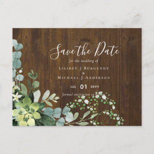 Eukalyptus Greenery Wedding Foliage Postkarte
