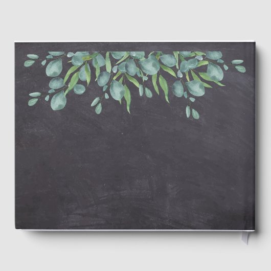 Eukalyptus Greenery Wedding Gästebuch (Rückseite)
