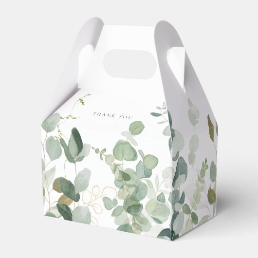 Eukalyptus Greenery Wedding Geschenkschachtel (Rückseite)