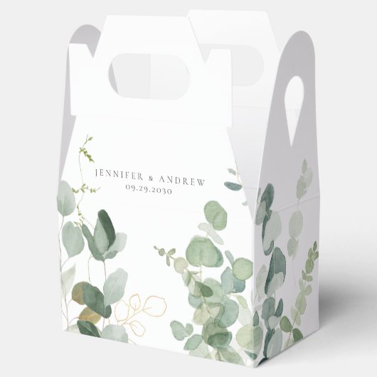 Eukalyptus Greenery Wedding Geschenkschachtel (Geöffnet)