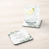 Eukalyptus Greenery Wedding Getränkeuntersetzer (Rechte Seite)