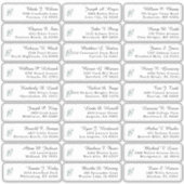 Eukalyptus Greenery Wedding Guest Address Labels (Vorderseite)