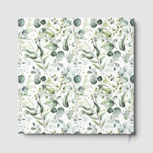Eukalyptus Greenery Wedding Guestbook Gästebuch (Rückseite)