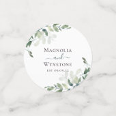 Eukalyptus Greenery Wedding Konfetti (Klein Vorderseite)