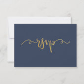 Eukalyptus Greenery Wedding Meal Choice RSVP Card Karte (Rückseite)