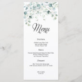 Eukalyptus Greenery Wedding Menu Menükarte (Vorderseite)