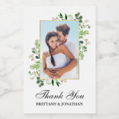 Eukalyptus Greenery Wedding Mini Weinetikett (Einzelnes Label)