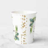 Eukalyptus Greenery Wedding Pappbecher (Links)