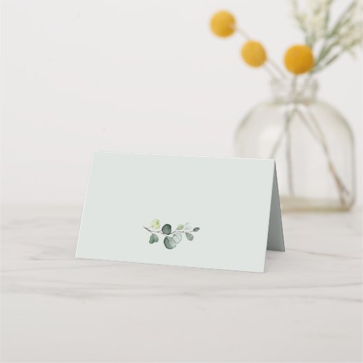 Eukalyptus Greenery Wedding Platzkarte (Rückseite)