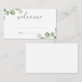 Eukalyptus Greenery Wedding Platzkarte (Vorne/Hinten)