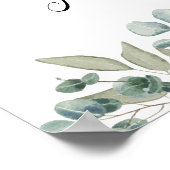 Eukalyptus Greenery Wedding Poster (Ecke)